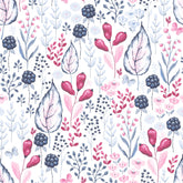 Berries Leaves Wallpaper